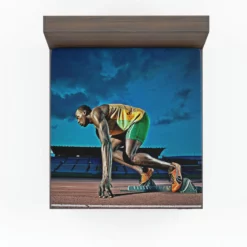 Usain Bolt Olympic Gold Medalist Fitted Sheet