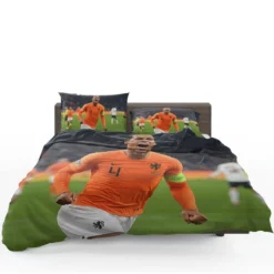 Virgil van Dijk  Netherlands Soccer Captain Bedding Set