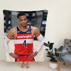 Washington Wizards Russell Westbrook NBA Fleece Blanket