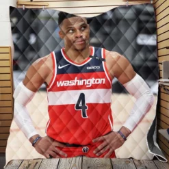 Washington Wizards Russell Westbrook NBA Quilt Blanket