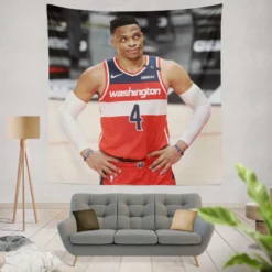 Washington Wizards Russell Westbrook NBA Tapestry