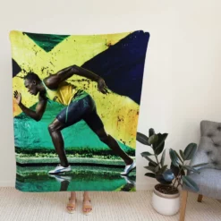 World Champion Usain Bolt Fleece Blanket