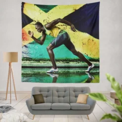 World Champion Usain Bolt Tapestry