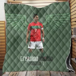 World Cup Portugal Player Cristiano Ronaldo Quilt Blanket