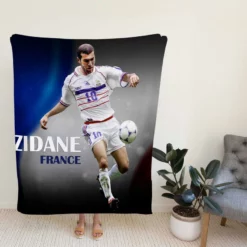 Zinedine Zidane France Football Player Fleece Blanket