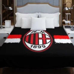 AC Milan Classic Football Club in Italy Duvet Cover