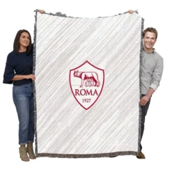 AS Roma Popular Football Club in Italy Woven Blanket