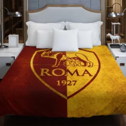 AS Roma Top Ranked Soccer Team in Italy Duvet Cover