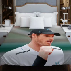 Andy Murray British Professional Tennis Player Duvet Cover