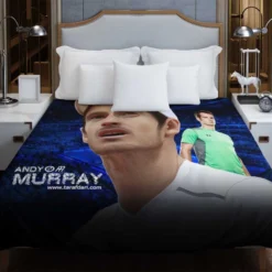Andy Murray Top Ranked WTA Tennis Player Duvet Cover