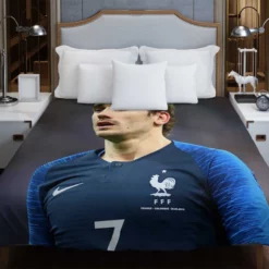 Antoine Griezmann In France National Football Jersey Duvet Cover