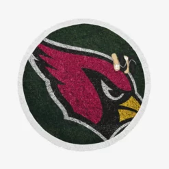 Arizona Cardinals Logo NFL American Football Round Beach Towel