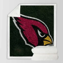Arizona Cardinals Logo NFL American Football Sherpa Fleece Blanket