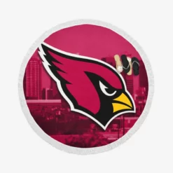 Arizona Cardinals NFL Team Logo Round Beach Towel