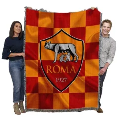Association Sportive Roma Serie A Football Team Woven Blanket
