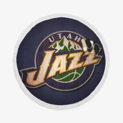 Awarded NBA Basketball Team Utah Jazz Round Beach Towel