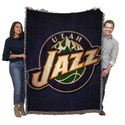 Awarded NBA Basketball Team Utah Jazz Woven Blanket