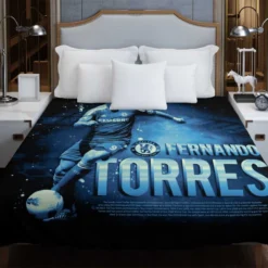 Awarded Spanish Football Player Fernando Torres Duvet Cover