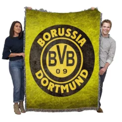 Borussia Dortmund Popular German Football Club Woven Blanket