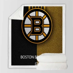 Boston Bruins Excellent NHL Ice Hockey Team America Sherpa Fleece Blanket