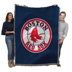 Boston Red Sox Classic MLB Baseball Club Woven Blanket