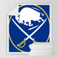 Buffalo Sabres Professional NHL Ice Hockey Team Sherpa Fleece Blanket