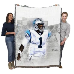 Cam Newton Professional NFL Player Woven Blanket