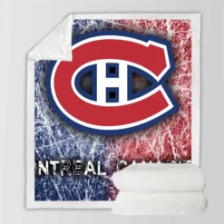 Canadiens Strong NHL Hockey Club Sherpa Fleece Blanket