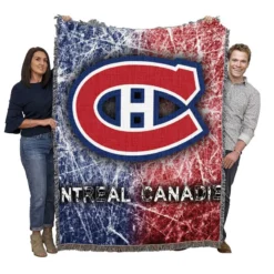 Canadiens Strong NHL Hockey Club Woven Blanket