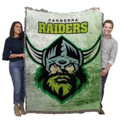 Canberra Raiders Australian Professional Rugby Club Woven Blanket