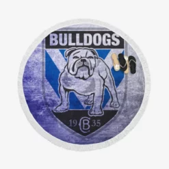 Canterbury Bankstown Bulldogs Excellent NRL Rugby Club Round Beach Towel