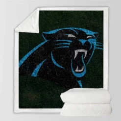 Carolina Panthers Top Ranked NFL Football Club Sherpa Fleece Blanket