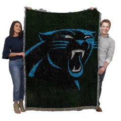 Carolina Panthers Top Ranked NFL Football Club Woven Blanket