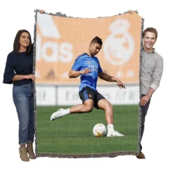 Casemiro Energetic Football Player Woven Blanket