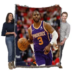 Chris Paul Phoenix Suns NBA Basketball Player Woven Blanket