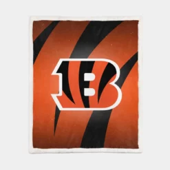 Cincinnati Bengals Top Ranked NFL Football Club Sherpa Fleece Blanket 1