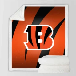Cincinnati Bengals Top Ranked NFL Football Club Sherpa Fleece Blanket