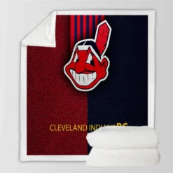 Cleveland Indians Popular MLB Baseball Team Sherpa Fleece Blanket
