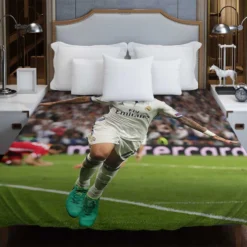 Committed sports Player Marcelo Vieira Duvet Cover