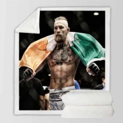 Conor McGregor Professional MMA UFC Player Sherpa Fleece Blanket