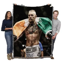 Conor McGregor Professional MMA UFC Player Woven Blanket