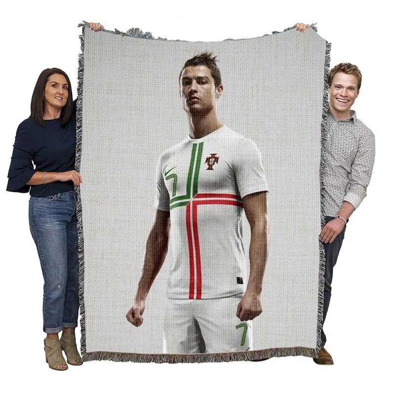 Cristiano Ronaldo Greatest Of All Tme Woven Blanket