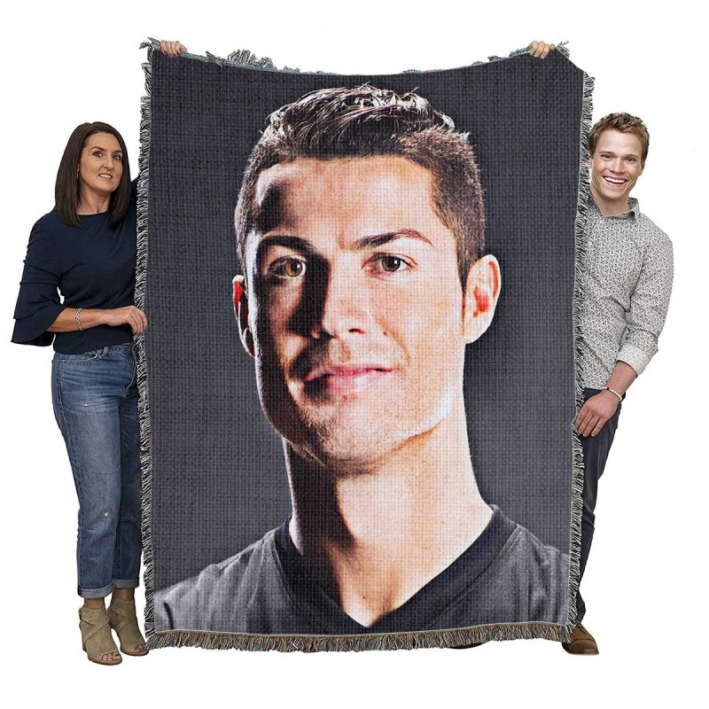 Cristiano Ronaldo Humble Football Player Woven Blanket