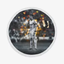 Cristiano Ronaldo Records for most Appearances Goals Round Beach Towel