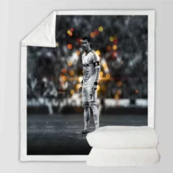 Cristiano Ronaldo Records for most Appearances Goals Sherpa Fleece Blanket