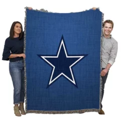 Dallas Cowboys Professional American Football Team Woven Blanket
