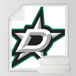 Dallas Stars Classic NHL Ice Hockey Club Sherpa Fleece Blanket