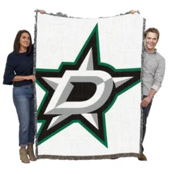 Dallas Stars Classic NHL Ice Hockey Club Woven Blanket