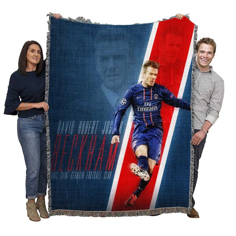 David Beckham Premier League Player Woven Blanket