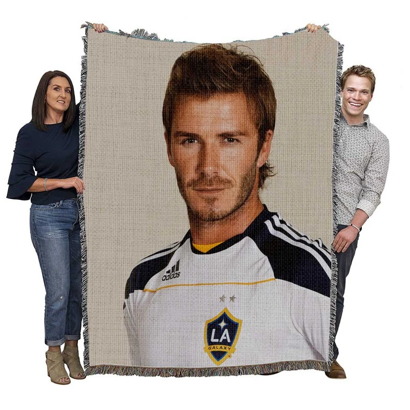 David Beckham Strong Galaxy Player Woven Blanket